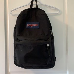 black jansport backpack, excellant condition